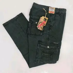 Celana Cargo Jeans Pria Semi Jeans Nyaman Hitam Santai Distro - Dewasa, Fit, Slimfit, Stretch, Kantor, Slim, Formal