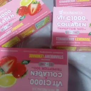 C+Collagen 5 Box Isi 30 Sachet - Minuman Collagen Tripeptide 500mg + Vit C 1000mg untuk Kesehatan Kulit dan Imunitas