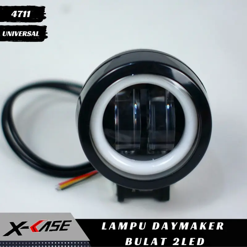 Lampu Tembak Sorot Daymaker Bulat Led 2 Mata Lampu Sorot Senja Led Warna Universal 1