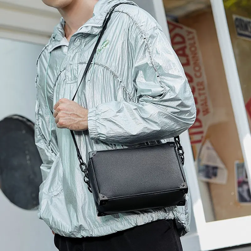 TAS SELEMPANG PRIA PU LEATHER SOFT - SL12 Slingbag 5