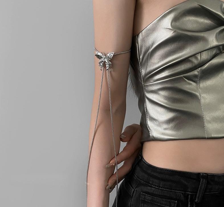 Product Introduction of Fashionable Butterfly Necklace for Women 2024 New Pull-Through Design Stainless Steel Chain Unique Gifts for Her Elegant Jewelry Accessory Affordable Price with Durable Quality 12