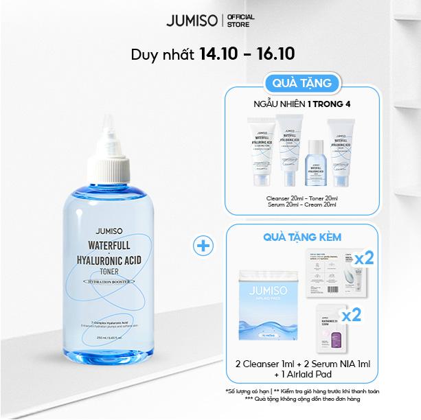 Nước hoa hồng cấp ẩm JUMISO Waterfull Hyaluronic Acid Toner 250ml
