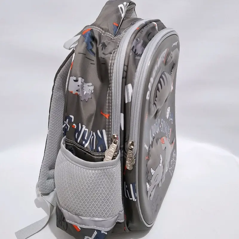 Tas Sekolah Anak Laki-Laki TK Karakter Dinomite  OSH 13 Inch Motif Timbul 3 Dimensi Glossy Kilap Ransel Fashion 1