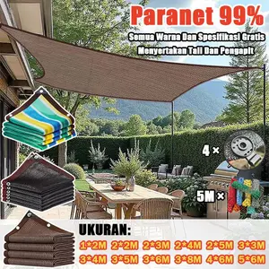 Paranet 99% Anti-UV Jaring /Jaring Rumah Kaca / Garden Sunshade Net / Kain tahan air transparan / Net Nylon Anti Panas Tahan Lama Berventilasi Enkripsi PE