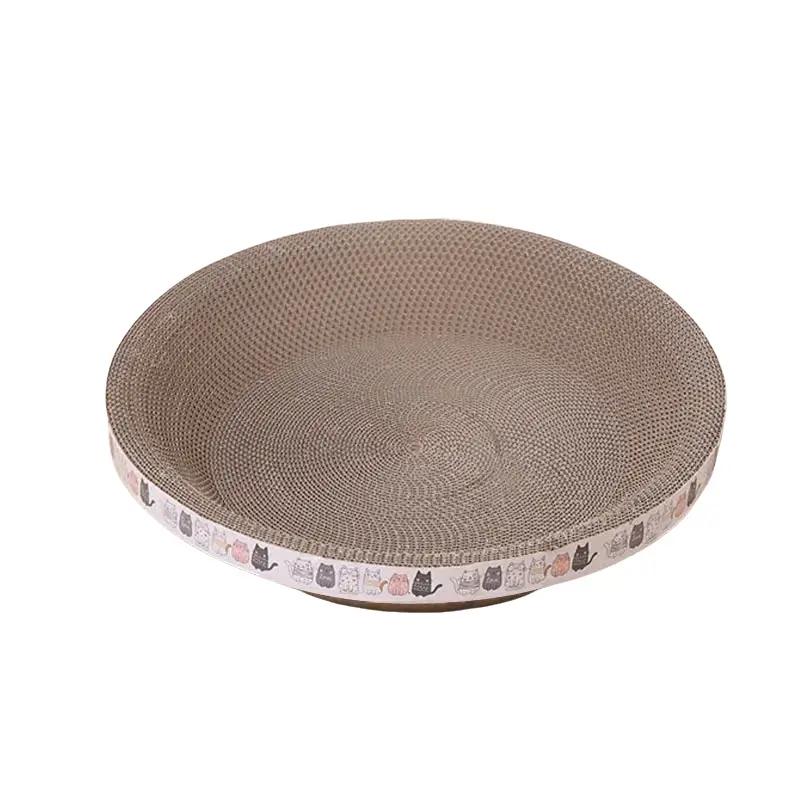  Bàn cào móng kiêm giường nằm cho mèo hình tròn size 30cm-50cm   Tặng kèm cỏ mèo   