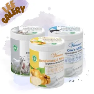 VIENNA GOATS MILK/COWS MILK/BENGKOANG BODY SCRUB 1KG POT