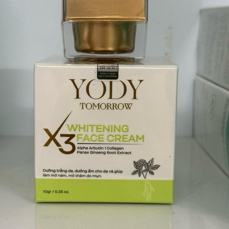  YODY Tomorrow Kem Mix Phục Hồi Da Cao Sâm Nhung & Serum 3X 10g Dưỡng Da Mịn Màng Rạng Rỡ Whitening Face Cream X3 