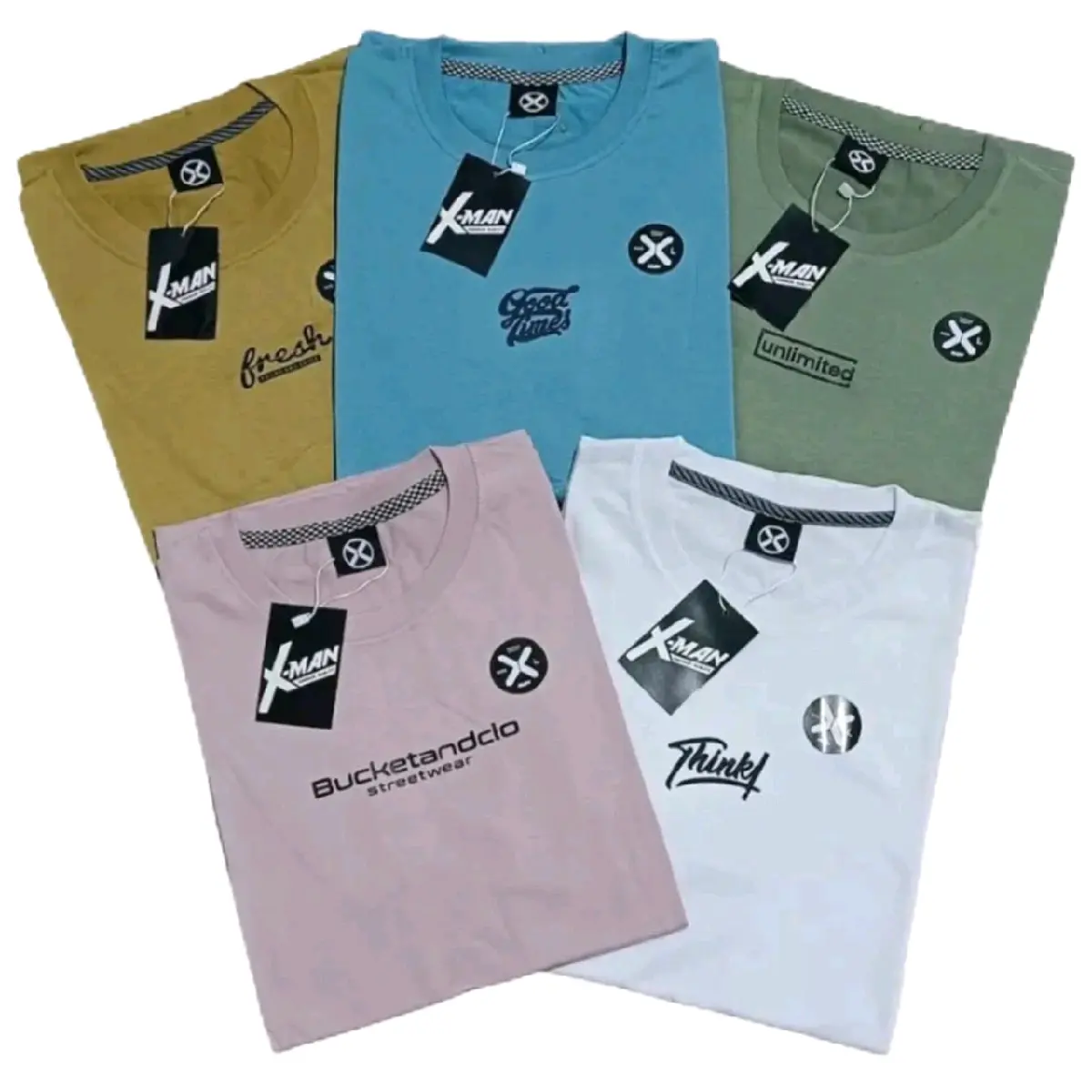 Paket 5 PC 100rb kaos pria / baju kaos pria / kaos cowok/ kaos pria wanita dewasa/ kaos/ atasan pria Branded Distro bahan Semi Katun