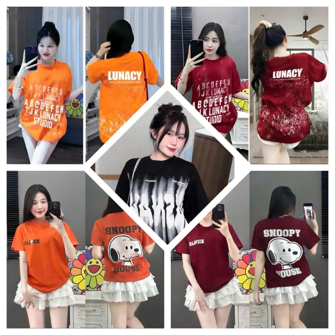 [MUA ÁO CÓ QUÀ] Áo Thun Nam Nữ NHIỀU MẪU 03, Áo Phông Unisex From Rộng Top Cổ Tròn Women