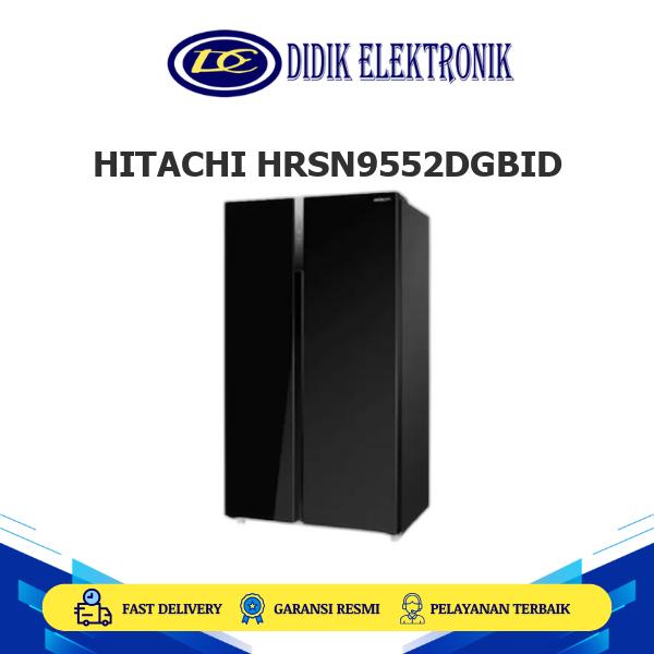 Gambar HITACHI HRSN9552DGBID Kulkas 2 Pintu Side by Side 525L Inverter Dual Sensing Control HRSN9552 dari Didik Elektronik Store Kota Administrasi Jakarta Barat Tokopedia