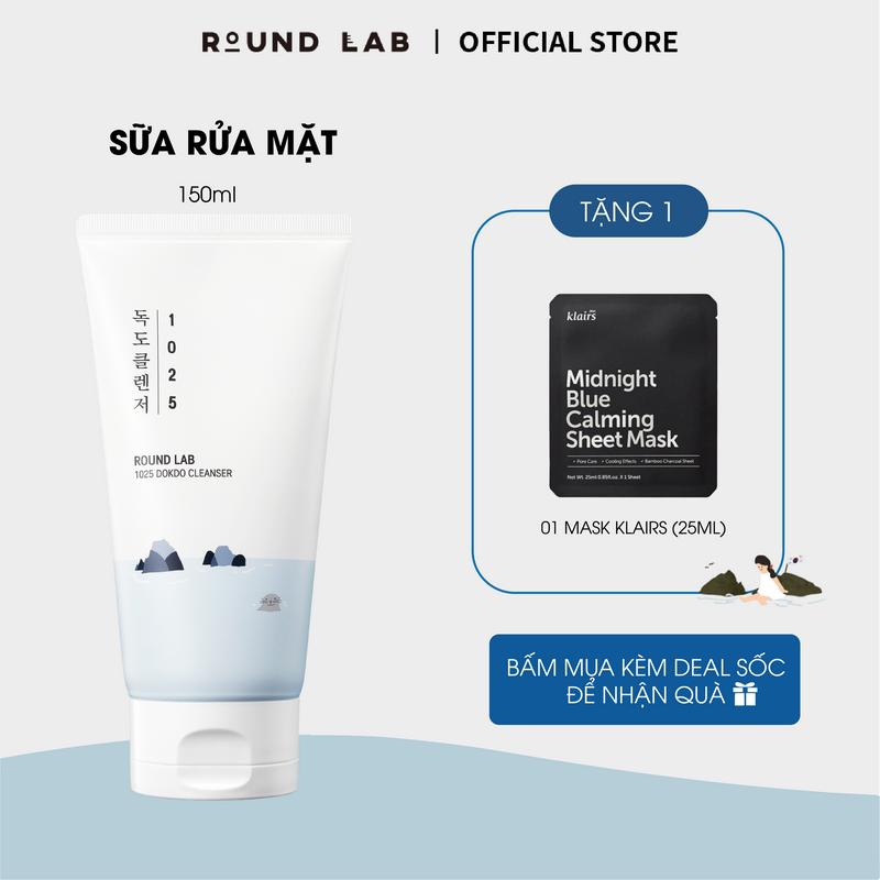 Sữa Rửa Mặt Round Lab 1025 Dokdo Cleanser 150ml