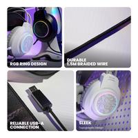 Gambar HEADSET REXUS THUNDERVOX HX14 RGB - Gaming Headset - White dari Techno Computer Bali Kota Denpasar 3 Tokopedia