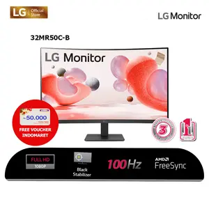 (Free Voucher) LG Monitor 32MR50C-B 32'' Curve Monitor FHD with AMD FreeSync 100HZ