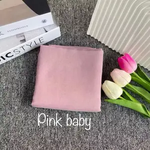 ARASY Hijab Segi Empat Polykatton SQUARE 110x110 cm untuk Neci Muslim dan Bella Square 4 Sisi Bahan Adem Nyaman Pink baby