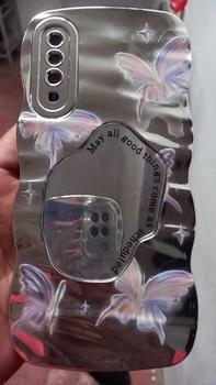 Product Review of Caseunicorn Case Untuk Samsung A14 A05 A13 A05s A02s A32 A03s A04s A12 A03 A11 A20 A53 A20s A13 A34 A21s A22 A30s A23 A31 A30 A52 A54 A50 A33 M12 M32 Kartun Tepi Gelombang Fashion Bunga Mewah Cermin Rias Kupu-kupu Tidak Beraturan Lipatan Riak Air 3D Case from J**a 0