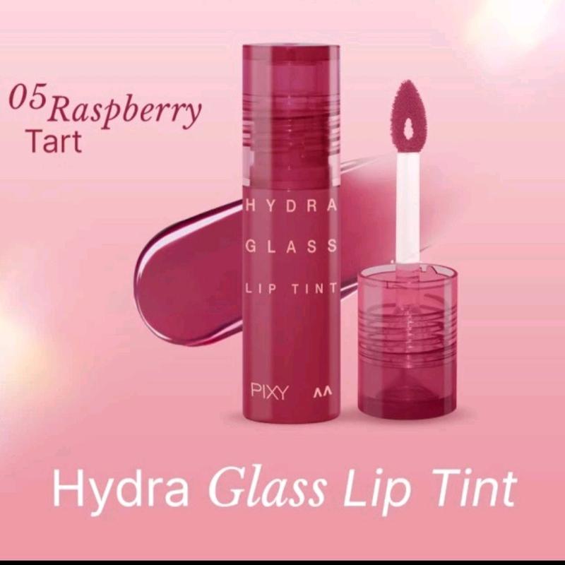 PIXY Hydra Glass Lip Tint - Tampilan Bibir Glossy dan Staining Tahan Lama - Berry, Lipstick, Gradasi, Kering, Lipcream, Lasting,Ombre, Cherry Liptint 6