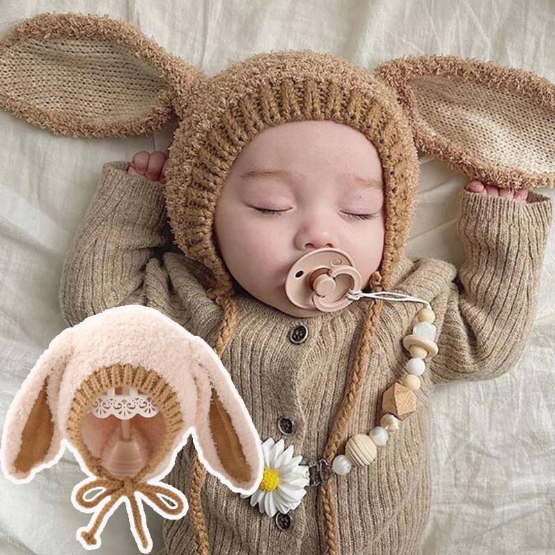 Mũ Tai Thỏ Hoạt Hình Cho Bé Mũ Mùa Đông Dày Ấm Áp Cho Trẻ Sơ Sinh Bé Trai Và Bé Gái Mũ Bảo Vệ Tai Bằng Vải Nhung Lông Mềm Mại Mũ Len Cho Trẻ Mới Biết Đi 6-36 Tháng