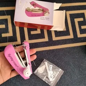 Mesin Jahit Tangan Mini Portable Springcome Handheld Sewing Machine Manual Travel Friendly Cocok untuk Perbaikan Kain Ringan