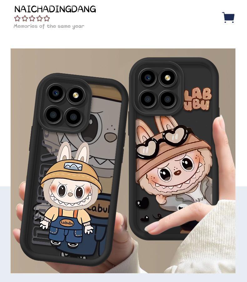 Product Introduction of Ốp Lưng Honor X8 X8A X8B 4G 5G, Chất Liệu Silicon, Chống Sốc, Cảm Giác Nhám, Thiết Kế Labubu Hoạt Hình, Ốp Mềm Tpu, Thiết Kế Mắt Thiên Thần, Che Phủ Toàn Bộ Ốp Bảo Vệ Ống Kính 3