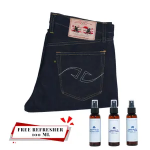 Izquerda Co - Vhagar Vortex : 16Oz Extra Black Deep Indigo Ultimate Quality Projectile Loomed Denim