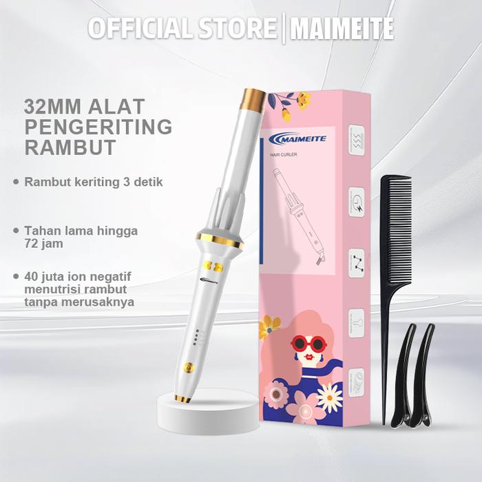 Gambar MAIMEITE Catokan Rambut Ceramics 32mm Catokan Curly Otomatis Curly Rambut Curling Iron dari MAIMEITE HomeAppliances Kota Administrasi Jakarta Utara Tokopedia