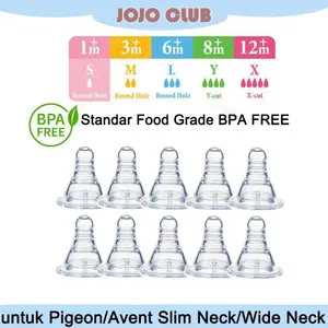 Dot bayi Bahan Botol Silikon untuk Botol Bayi Nipple Peristaltik Botol Susu Standar/ Bayi Standar Leher Bayi XNZ