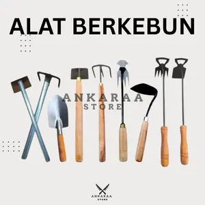 Cangkul Rumput Garden Tools Peralatan Taman Berkebun Cangkul Pacul Garuk Mini Cangkul dan Mini / Sekop Biru /Kored rumput / cangkul miring Perawatan Taman dan Kebun