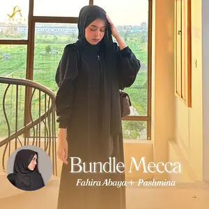 [BUNDLING MECCA] Fahira Abaya + Pashmina Mata Tepi