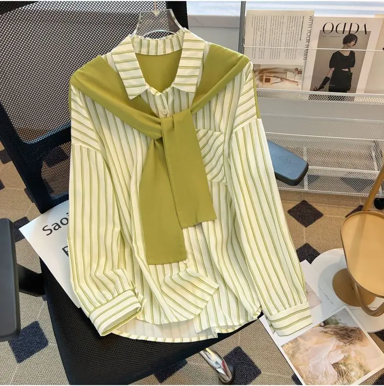 Áo Sơ Mi Dài Tay Áo Dáng Rộng, Dành Cho Nữ 3