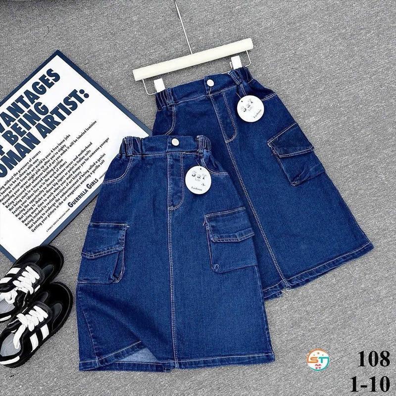 (3y-8y) skirt jeans cargo kids budak perempuan skirt ootd girl - TikTok ...