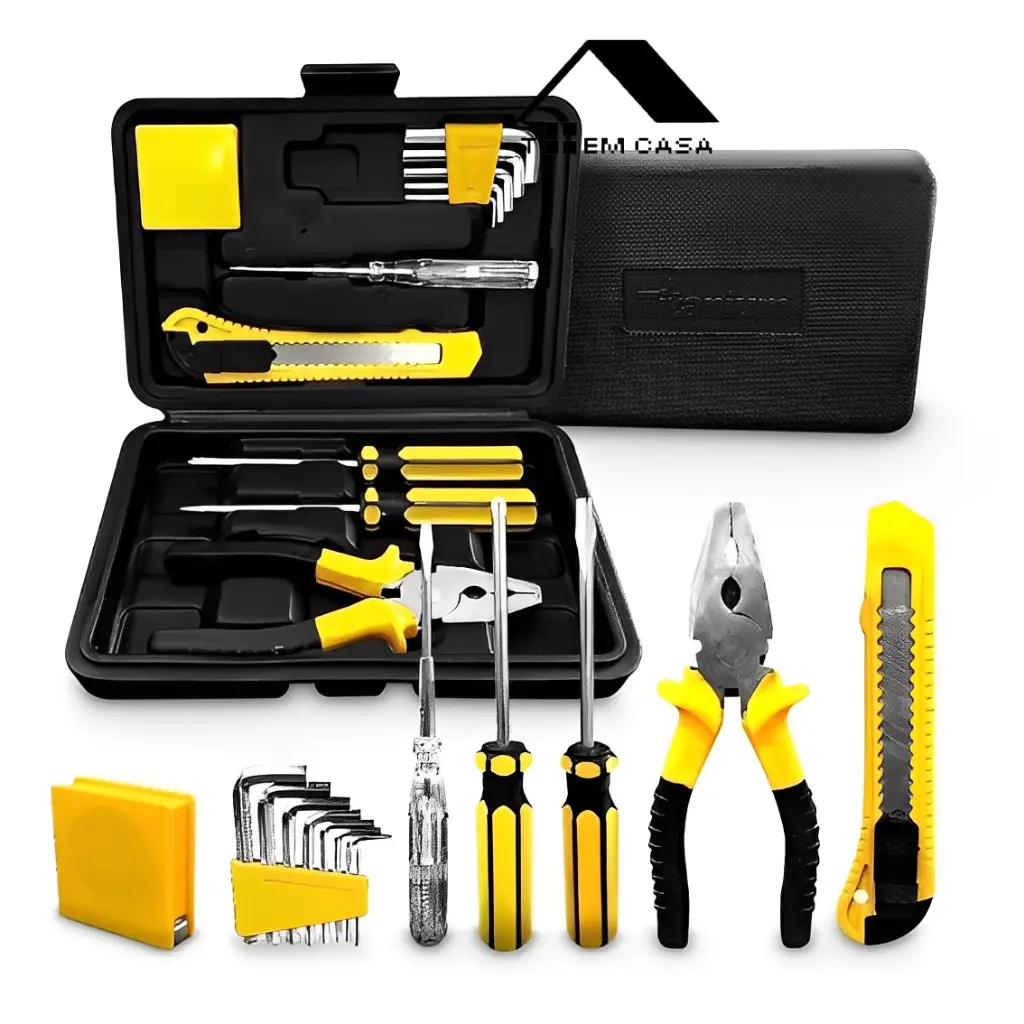 Kit Jogo De Ferramentas Com Maleta 12 Peças Titanium