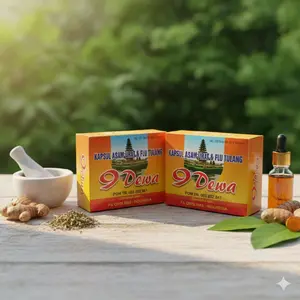PAKET 2 BOX! KAPSUL 9 DEWA KEMASAN KOTAK OBAT ASAM URAT ISI 20 SACHET PER BOX