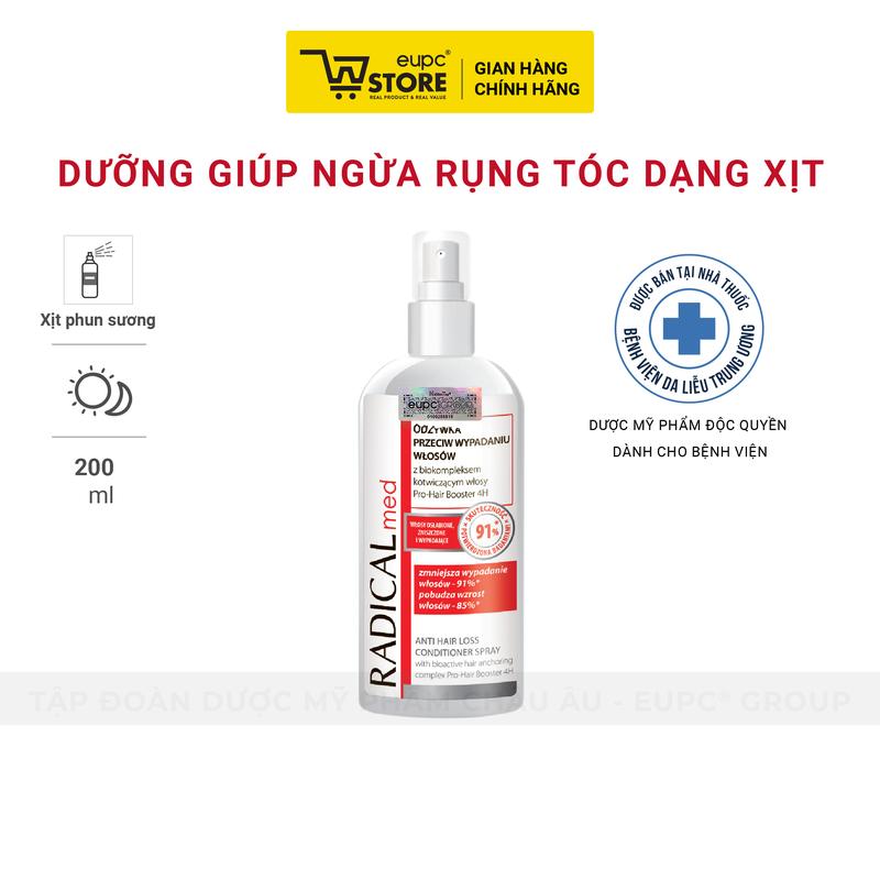 Dưỡng Giúp Giảm Rụng Tóc Dạng Xịt Radical Med 200ml Giúp Tóc Chắc Khỏe Bồng Bềnh EUPC STORE