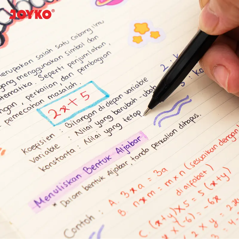 JOYKO BALL PEN BLACK BLUE RED PENA PULPEN JOYKO BP-387 HITAM BIRU MERAH HARUTO Z BOX LUSIN [12PCS] 4