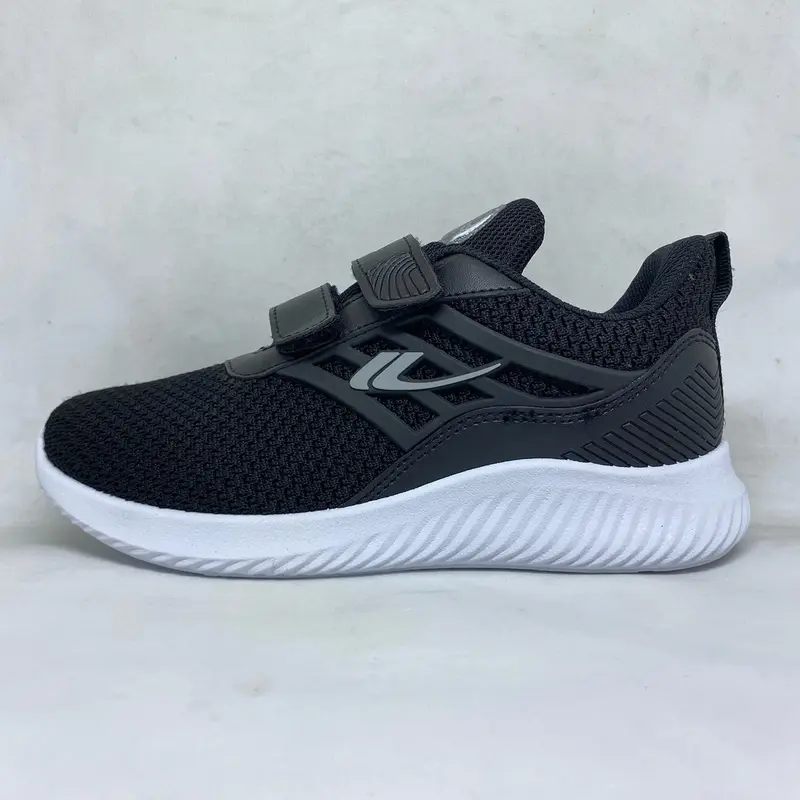 Sepatu New Era Atlanta Velco Hitam Putih Sepatu Sekolah/Sepatu Sneakers / Sepatu Anak 1