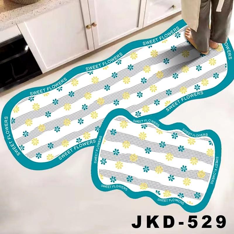 Product Introduction of Keset Dapur 2 in 1 Door Mat Trendy Keset Kaki Dapur Kamar Tebal Anti Slip rumbai 17