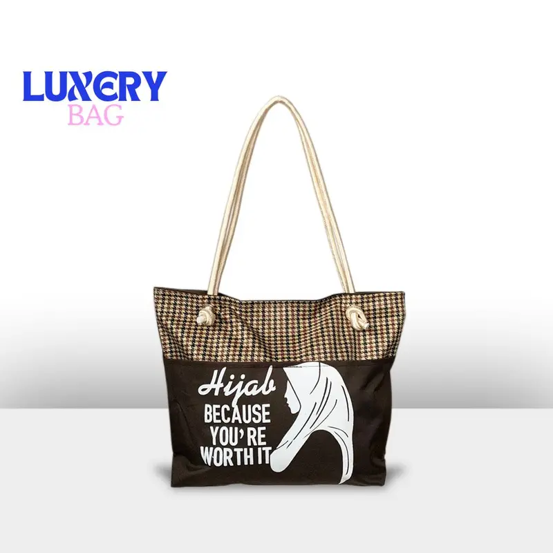 [ BELI 1 GRATIS 1 ] Totebag Tali Sumbu Tas Wanita Hijab Kanvas Printing Gambar Muslimah Palestina Palestine Bandung Original 1