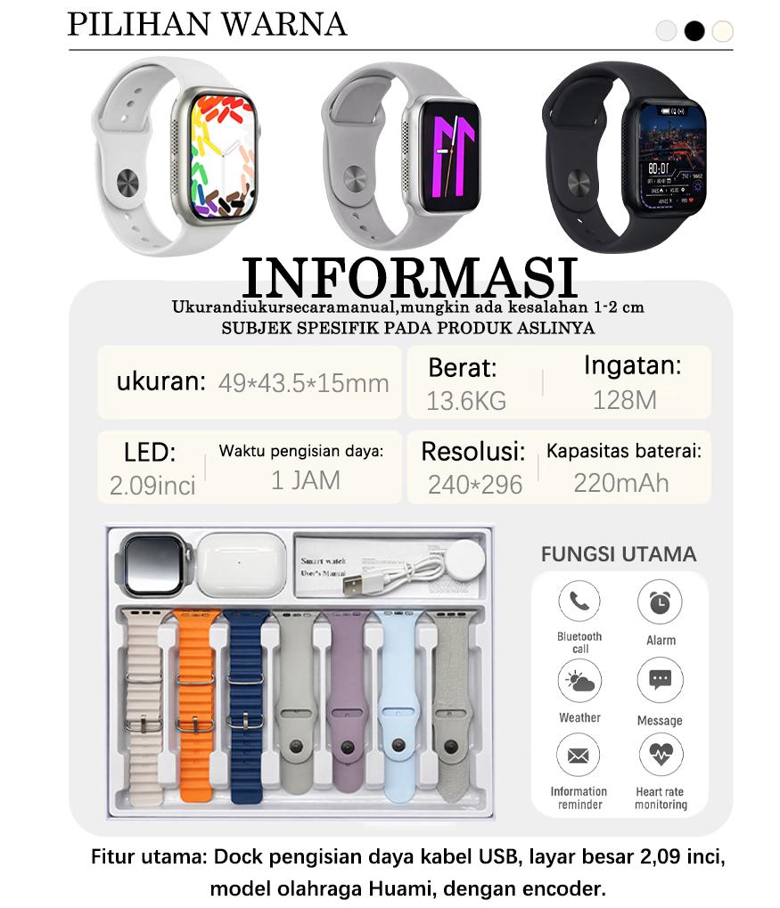 MARQ Smart Watch Diskon Super Idul Fitri 2026 Layar HD Tetap Jernih Panggilan Bluetooth Dikirim 24 Jam Dukung COD