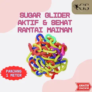 Mainan Rantai Aksesoris Kandang Hewan Sugar Glider Tupai Burung