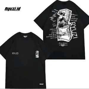 Ryuzi.id kaos pria wanita dewasa oblong tangan pendek murah baju t-shirt atasan cowok cewek distro keren bahan katun combed 24s lembut tebal nyaman dipakai bisa cod