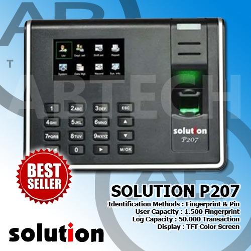Solution P207 - Mesin Absensi Sidik Jari - FingerPrint - Solution P-207 ...