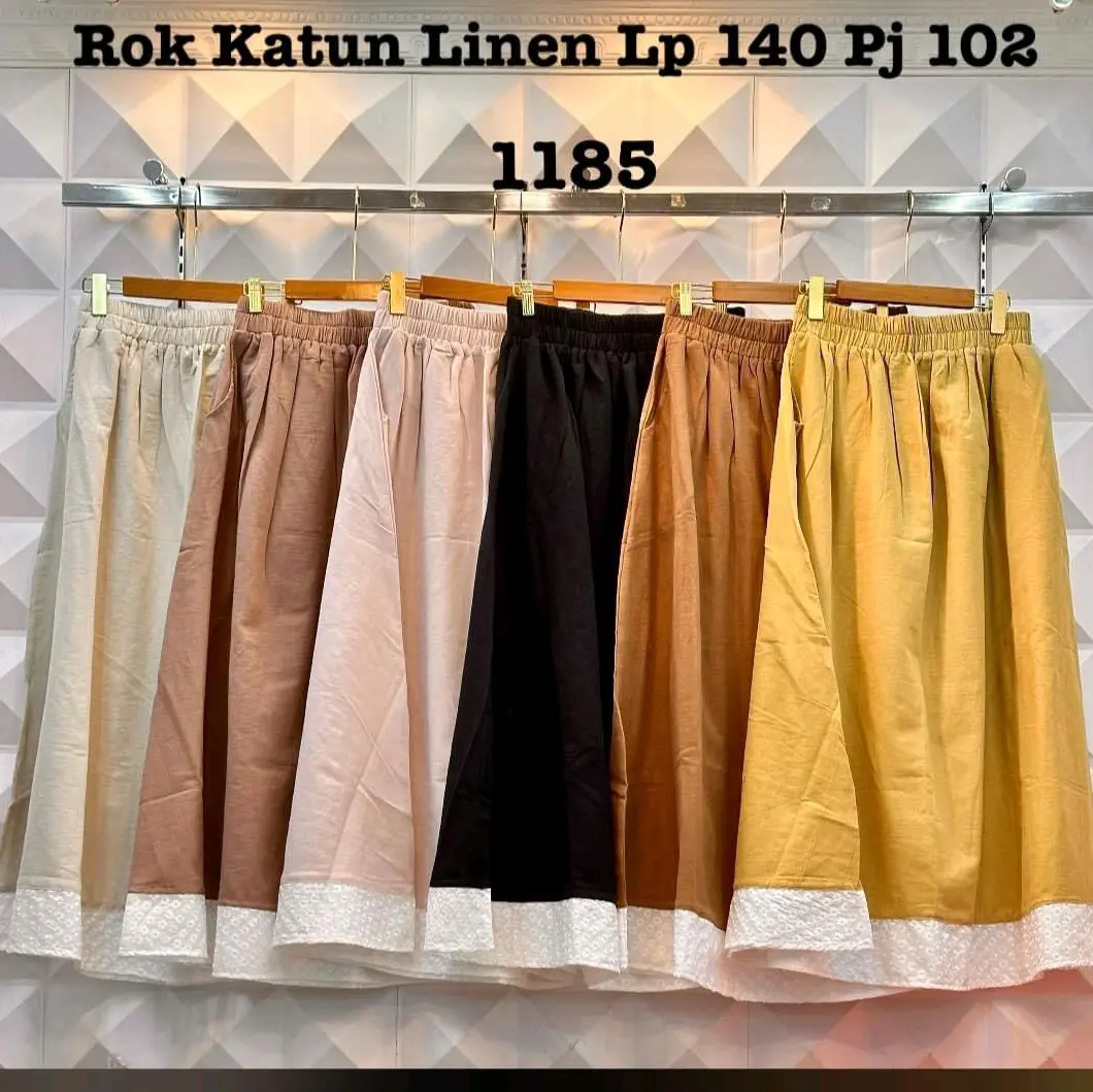 Rok Jumbo Payung Linen Angel 1185