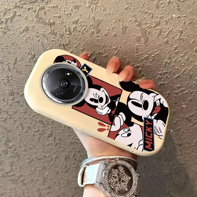 Untuk Xiaomi Redmi A3 Casing dengan Gaya Kawaii casing Cincin pelindung kamera logam Casing Pelindung Casing Feminim Casing Anti Gores A3x Casing dengan gambar Casing Motif Kartun Casing Lembut Casing Silikon 5