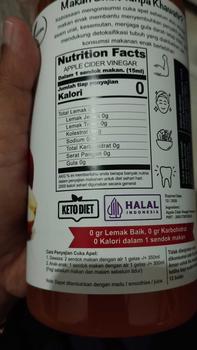 Product Review of NUTRIFARM CUKA APEL 500ML WITH MOTHER CUKA APEL 500 ML organik from s**🌻 2