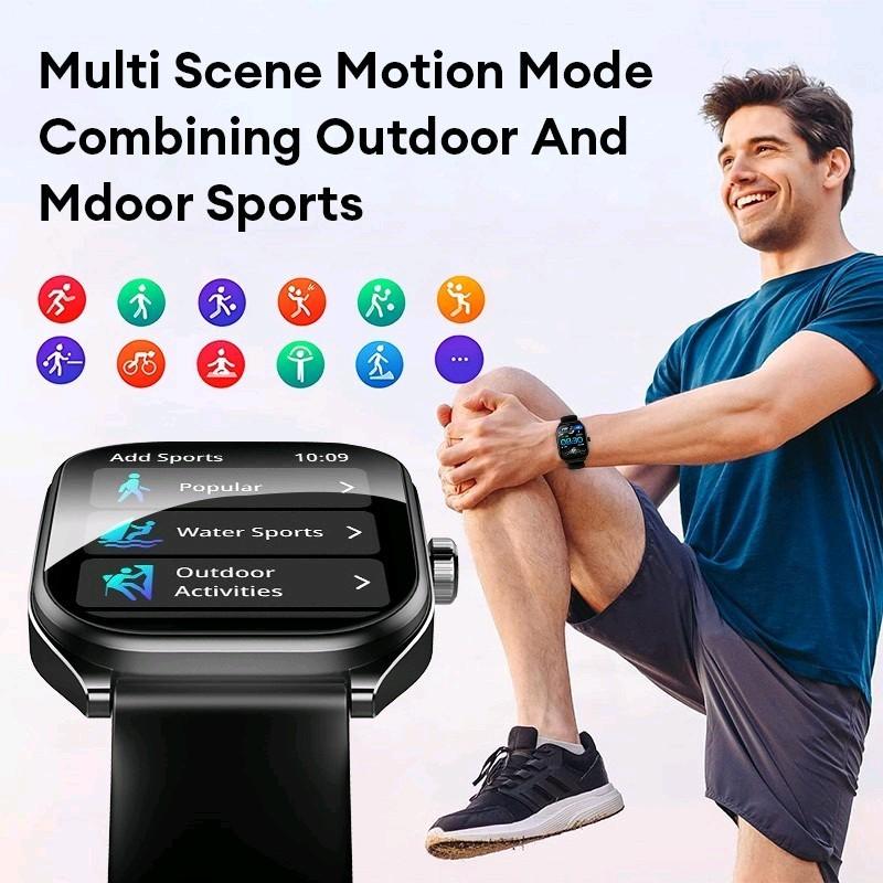 Aolon Curve Smart Watch Amoled IP68 Waterproof 2.01-inch Curved IPS Screen Bluetooth Call Running Pace Custom Wallpaper Smartwatch Health Monitoring Jam Kaca 4