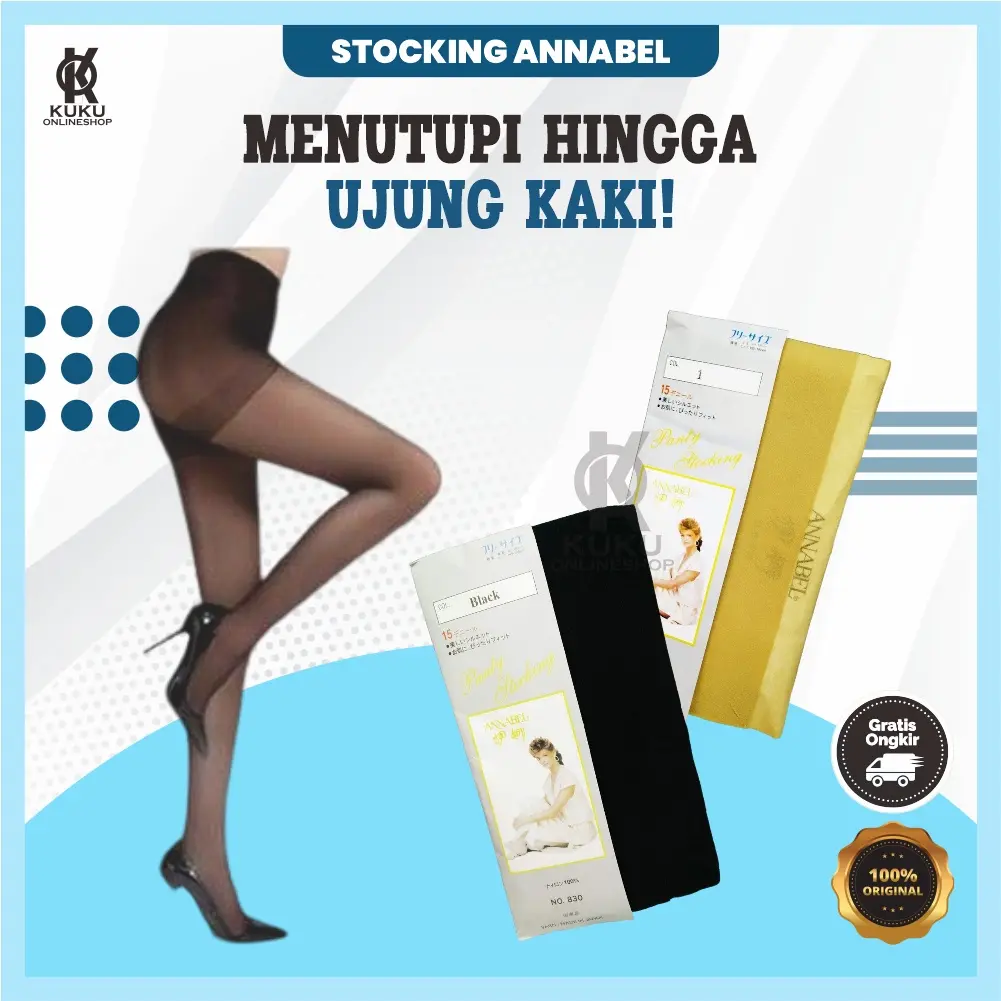 Stocking Celana Tipis Wanita Dewasa Merk Annabel