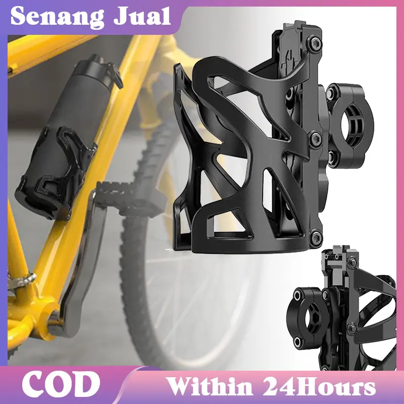 Holder Botol Minum Motor / Holder Tempat Sepeda Adjustable Bahan ABS Tahan Lama 0