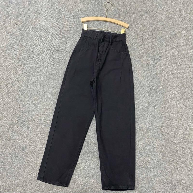Product Introduction of Quần Baggy Bigsize Nữ Lưng Cao Form Rộng, Quần Baggy Dài 9 Tấc, Chất Vải Jean Dày Dặn, Mềm Mại Cho Nữ Chuppy (50-95kg)- Q524 Pants Women Denim 25