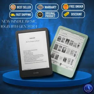 New Kindle Basic 2024 Gen 11Th 16GB EBook Reader Black Matcha konektivitas Wifi dual band