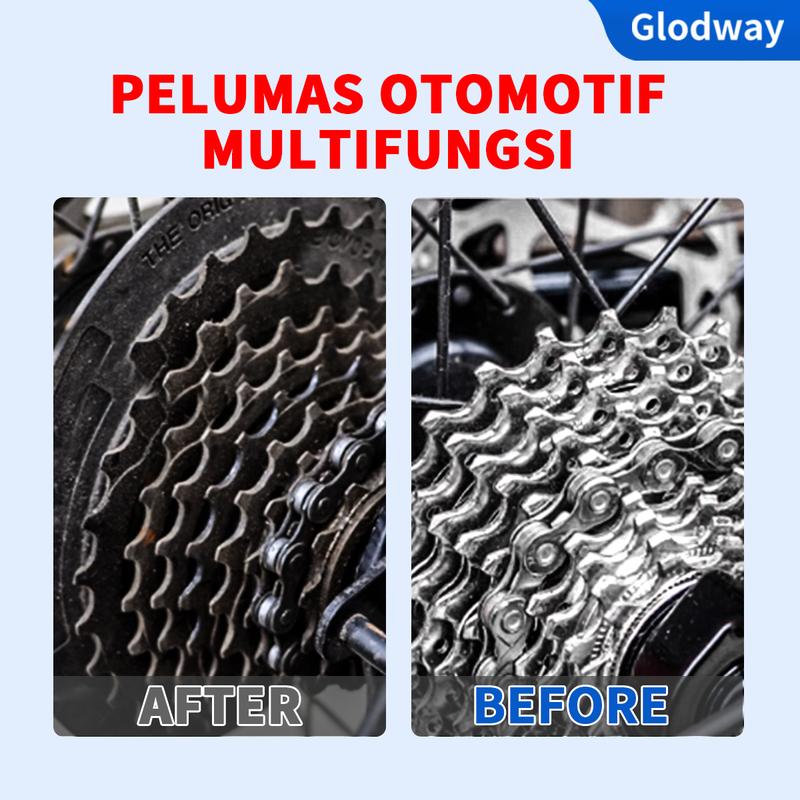 Product Introduction of 【Beli Satu Gratis Satu】Glodway Pelumas mobil multifungsi, pelumas kaca otomotif/pelumas anti karat/pelumas multifungsi/pelumas pintu, jendela, kunci pintu, engsel, spare part mobil dan motor 200ml/botol Car 28